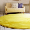 Круглый желтый ковёр с коротким ворсом JumKids Memory Foam Sun